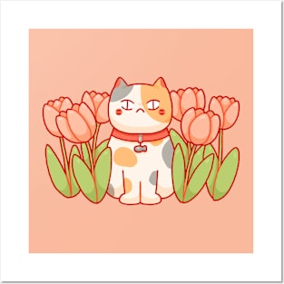 Tulip Cat Posters and Art